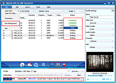 Xilisoft DVD to 3GP Converter
