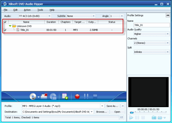DVD audio ripping software