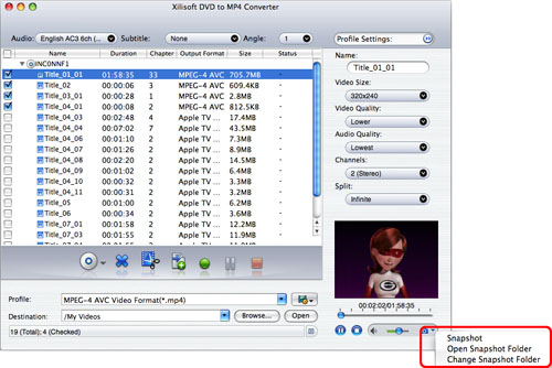 Xilisoft DVD to MP4 Converter for Mac