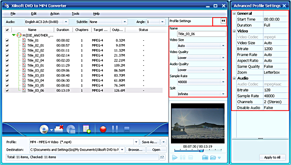 Xilisoft DVD to MP4 Converter
