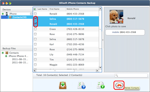 Xilisoft iPhone Contacts Backup for Mac