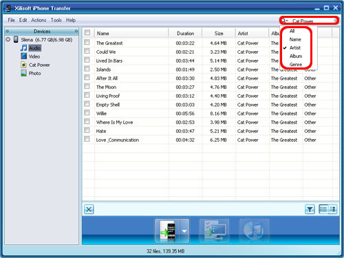 Xilisoft iPhone Transfer