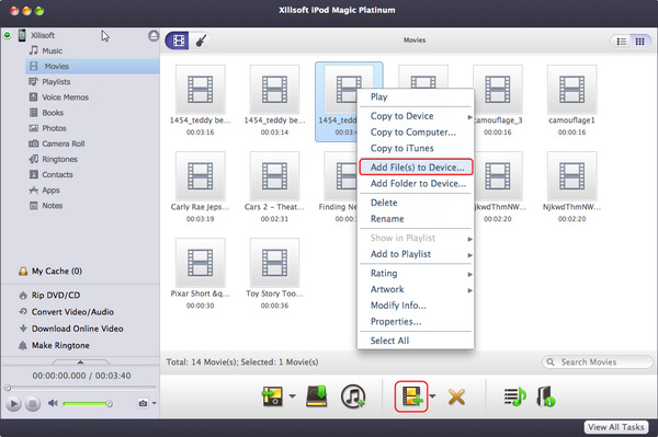 How to transfer files from PC to iPod