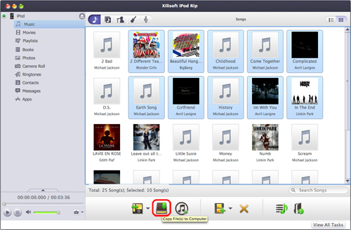 Backup iPod files to Mac