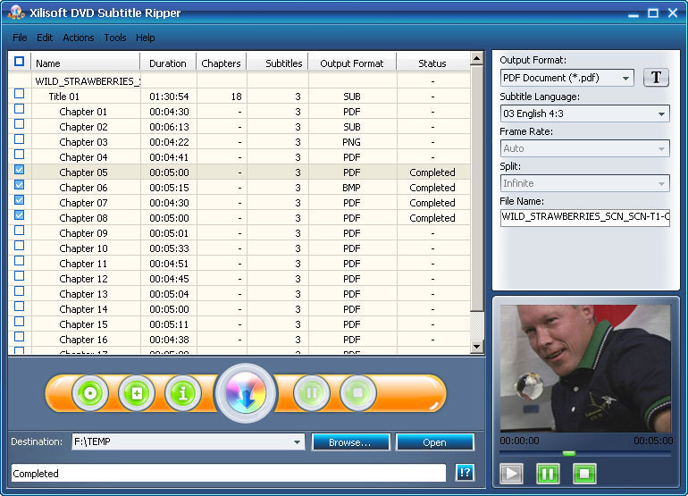 Xilisoft DVD to Subtitle Converter DVD Subtitle Extractor to rip