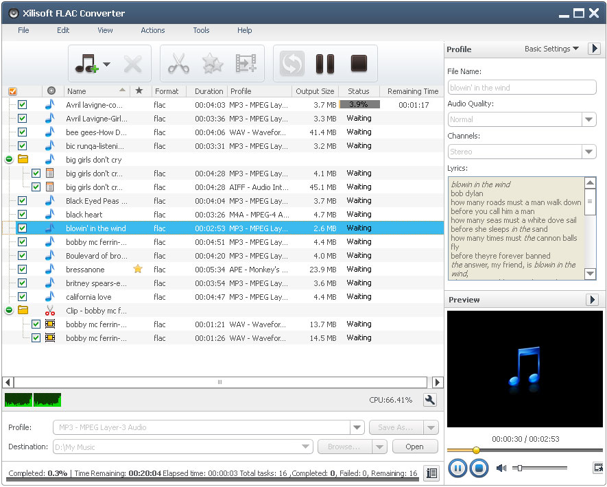 lpcm to flac converter