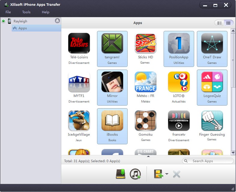 Xilisoft iPhone Apps Transfer